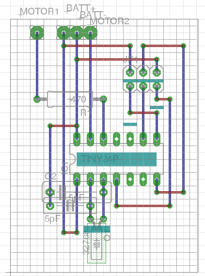 Veroboard layout